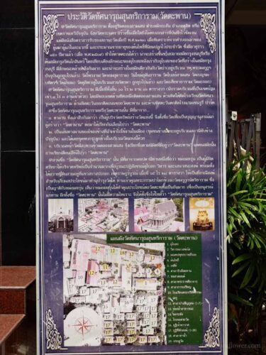ป้ายประวัติวัดตะพาน